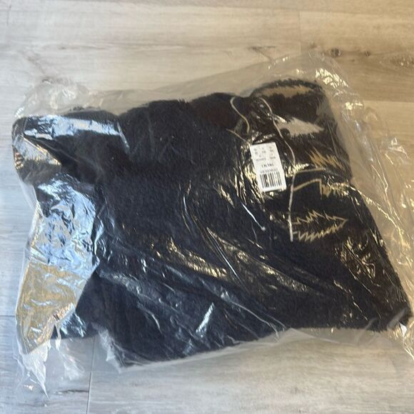 Express Embroidered Print Sherpa Quarter Zip Sweatshirt XXL Tall NWT in packagin - Picture 3 of 6
